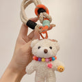Cute Plush Bear Charm Keychain – novelty & toys (view 1)