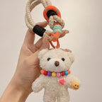 Cute Plush Bear Charm Keychain – novelty & toys (view 1)