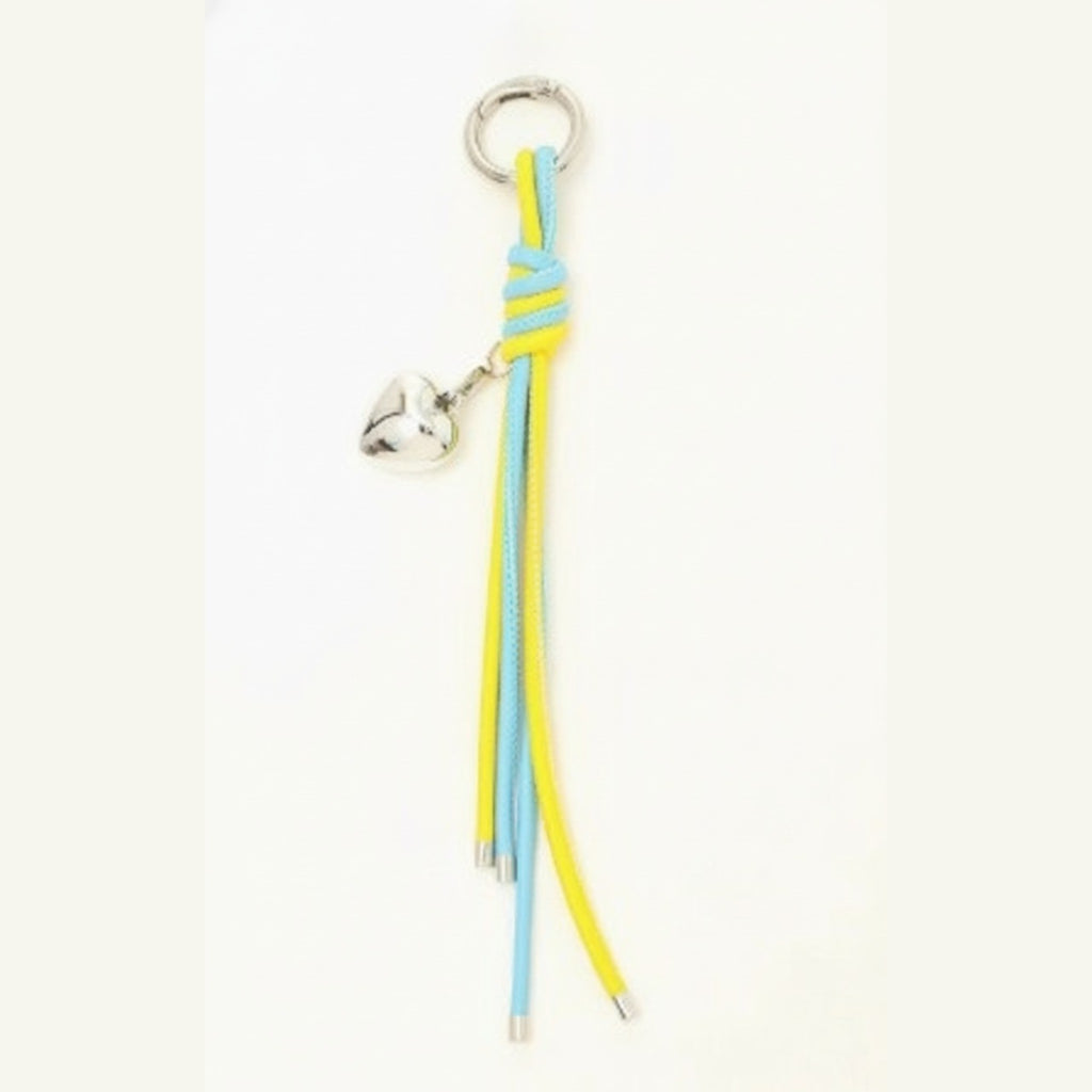 Cord Heart Charm Keychain – bags & wallets (view 1)