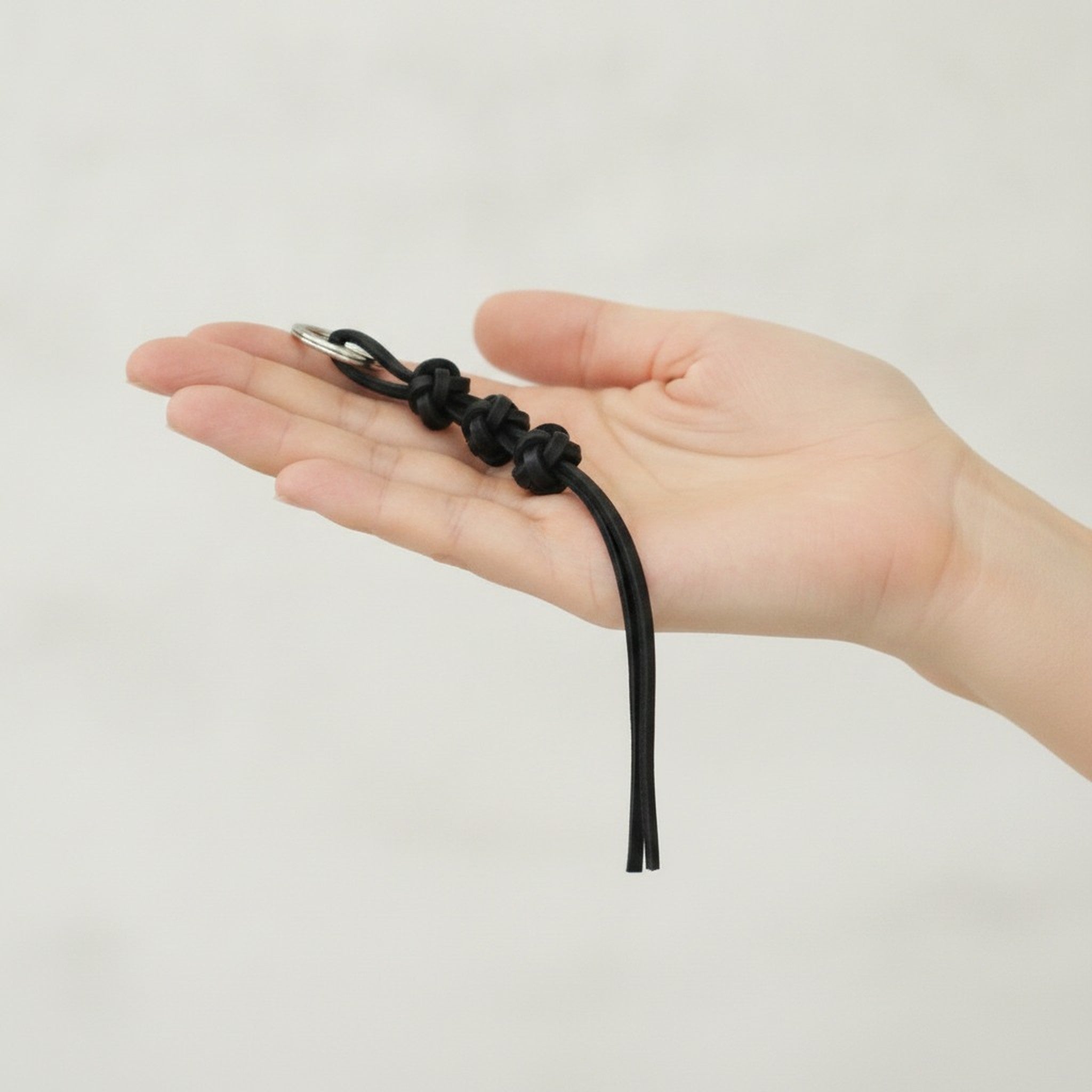Knotted Cord Key Ring Charm – bags & wallets (view 4)