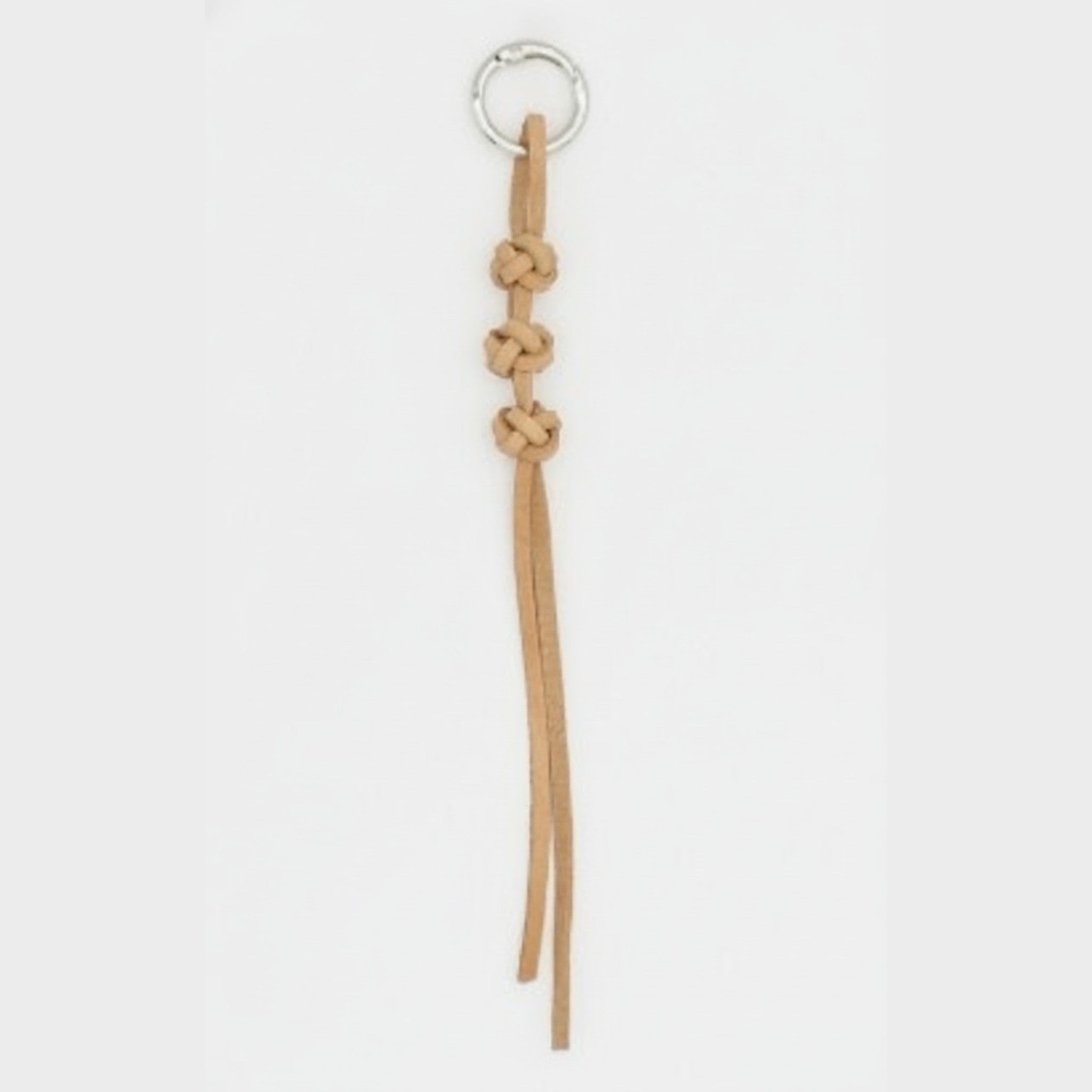 Knotted Cord Key Ring Charm – bags & wallets (view 2)