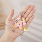 Donut Letter Chain Charm Keychain – novelty & toys (view 7)