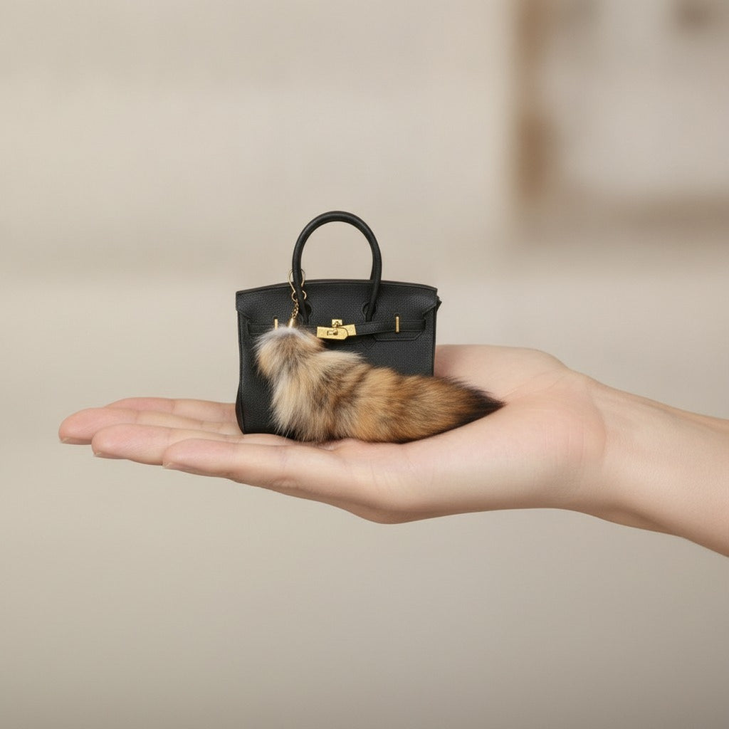 Luxury Fur Tail Bag Charm – bags & wallets (view 10)