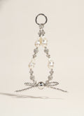 Pearl Crystal Bow Charm Keychain – jewelry (view 1)