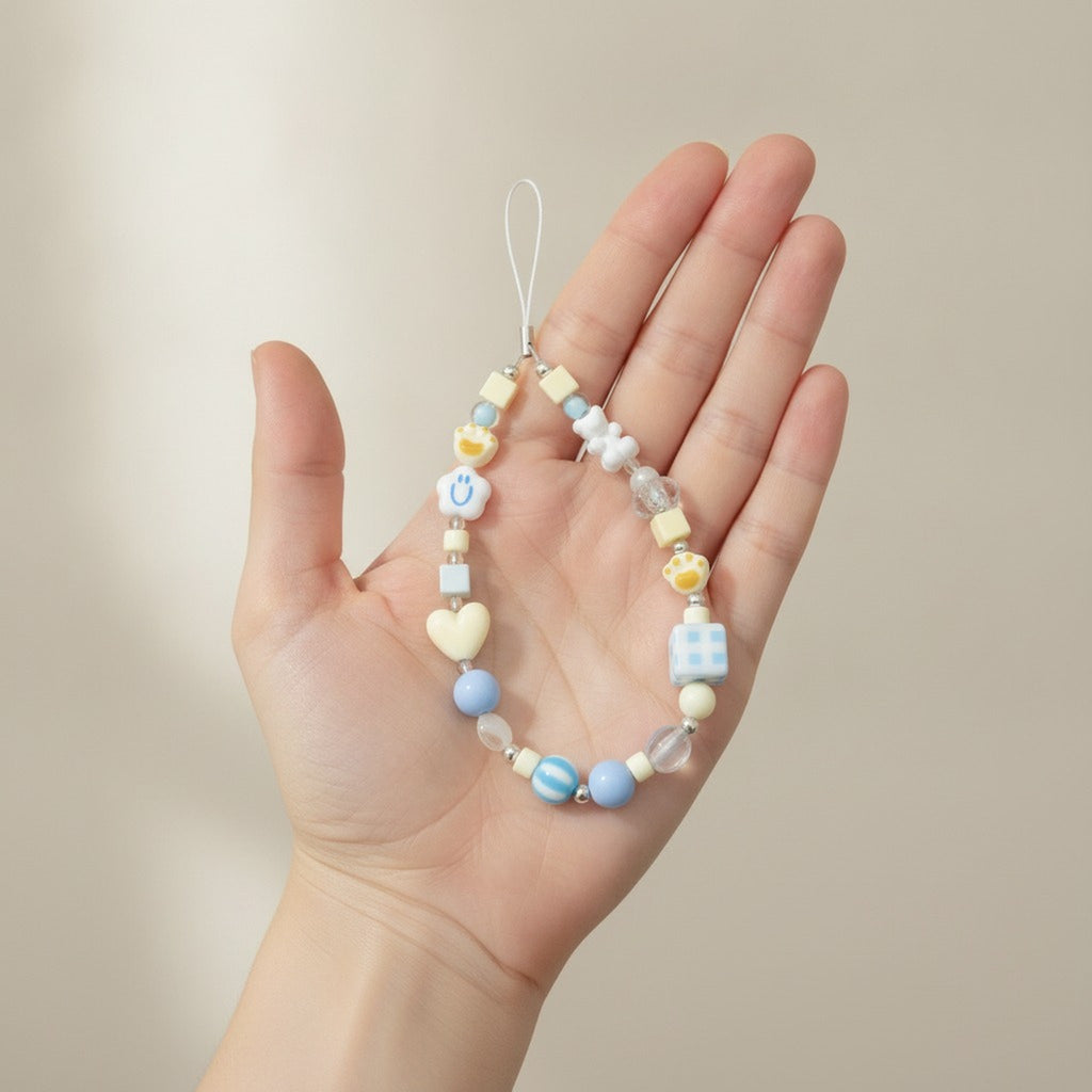 Cute Beaded Phone Charm Strap – tech (view 3)
