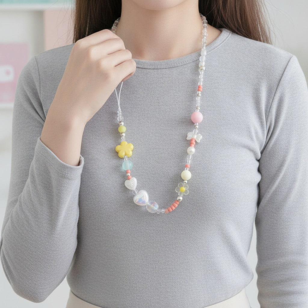 Pastel Beaded Phone Charm – tech (view 3)