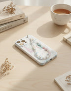 Pastel Whimsical Phone Case with Beaded Charm – tech (view 2)