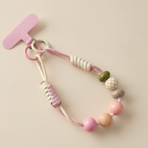 Beaded Checkered Braided Phone Charm – tech (view 2)