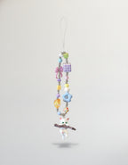 Pastel Beaded Playful Cat Charm – tech (view 1)