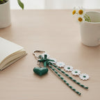 Daisy Charm Keychain - Dark Green – novelty & toys (view 2)