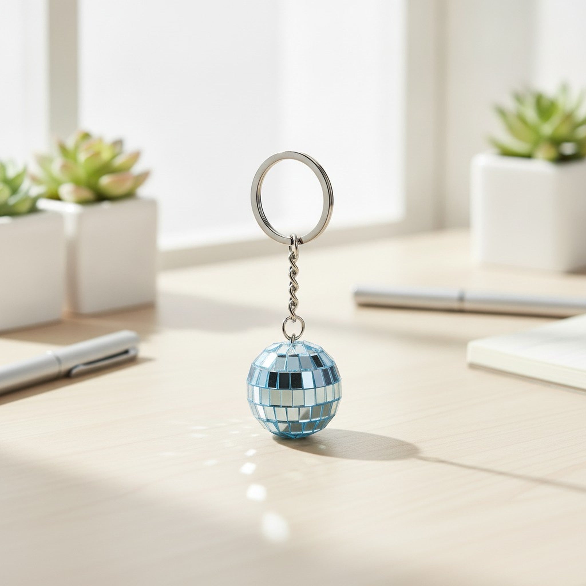 Sparkling Disco Ball Keychain Charm – novelty & toys (view 1)