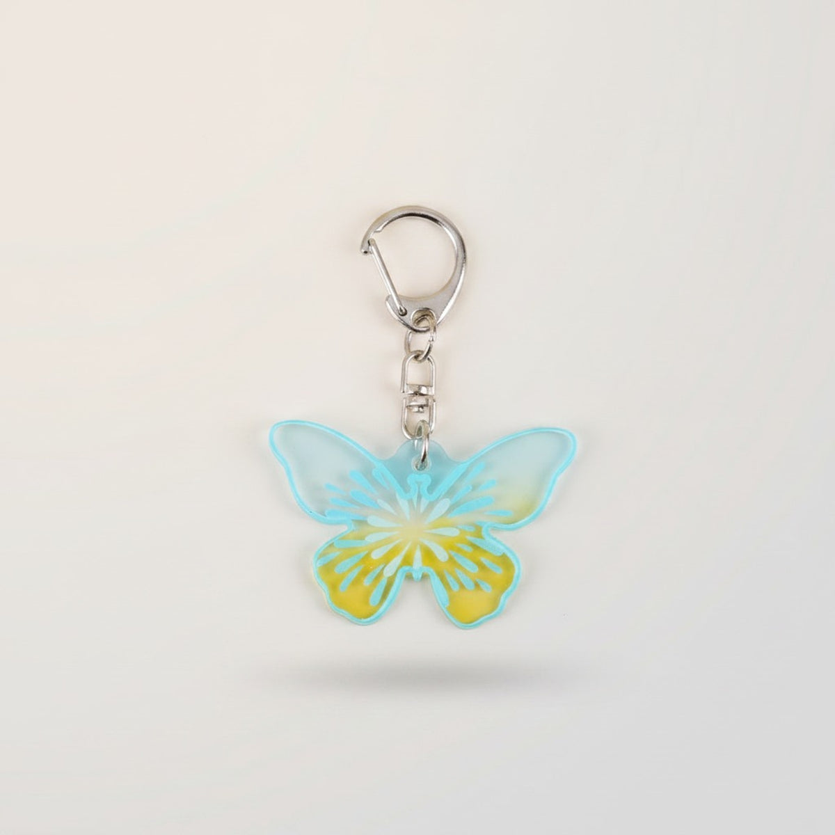 Floral Butterfly Charm Keychain – novelty & toys (view 2)