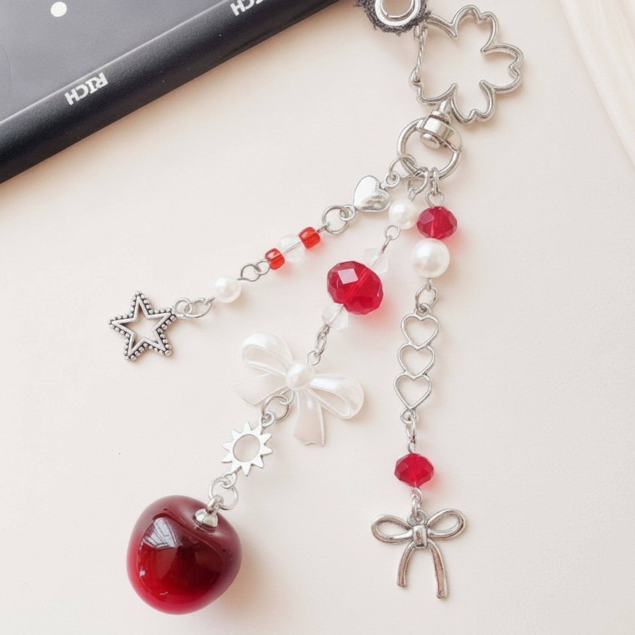 Sweet Cherry Pearl Dangle Charm – jewelry (view 2)