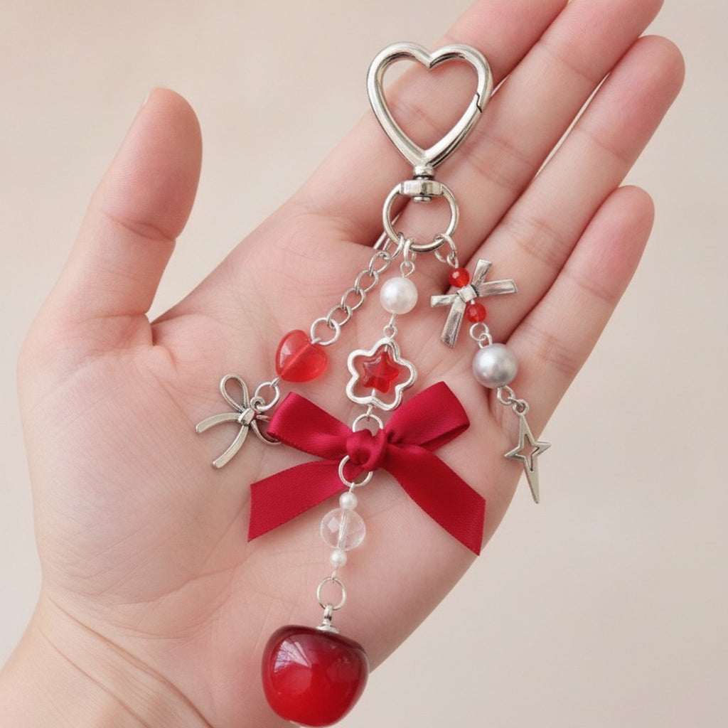 Sweet Cherry Pearl Dangle Charm – jewelry (view 4)