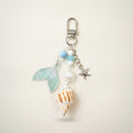 Mermaid Tail Shell Starfish Beaded Keychain Charm – jewelry (view 1)