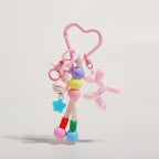 Playful Balloon Dog Beaded Charm Keychain – novelty & toys (view 1)