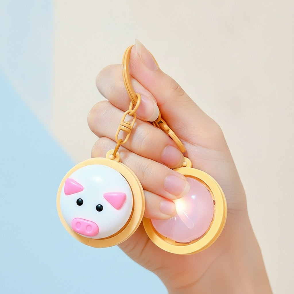 Light Up Dumpling Fidget Keychain Toy - Type 3