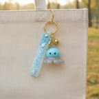 LED Octopus Resin Keychain Charm - Blue – novelty & toys (view 3)