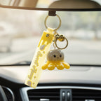 LED Octopus Resin Keychain Charm - Gray – novelty & toys (view 3)