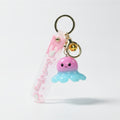 LED Octopus Resin Keychain Charm - Pink – novelty & toys (view 1)