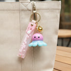 LED Octopus Resin Keychain Charm - Pink – novelty & toys (view 3)