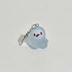 Cute Glow Ghost Bag Charm - Silver 1 – novelty & toys (view 1)