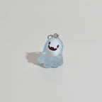 Cute Glow Ghost Bag Charm - Silver 2 – novelty & toys (view 1)