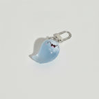 Cute Glow Ghost Bag Charm - Silver 3 – novelty & toys (view 1)