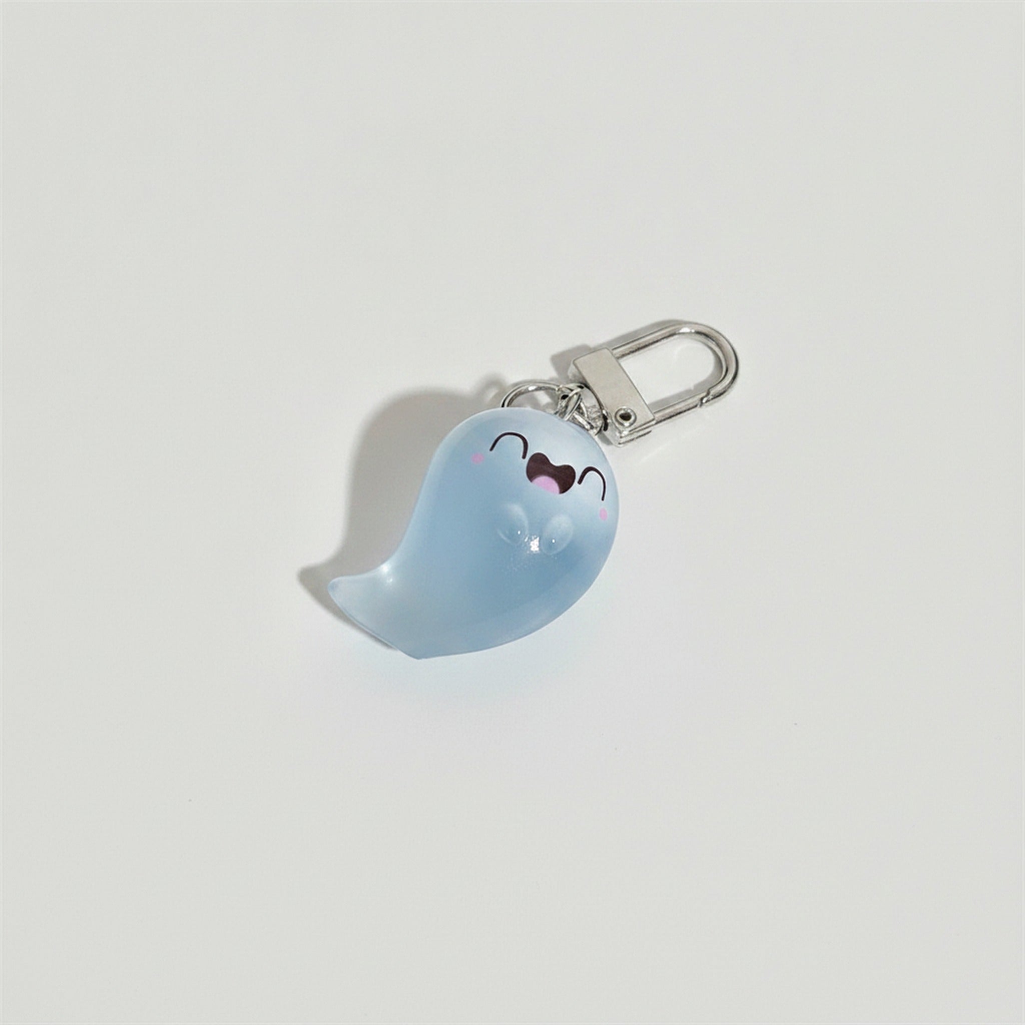 Cute Glow Ghost Bag Charm - Silver 3 – novelty & toys (view 1)