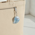 Cute Glow Ghost Bag Charm - Silver 3 – novelty & toys (view 3)