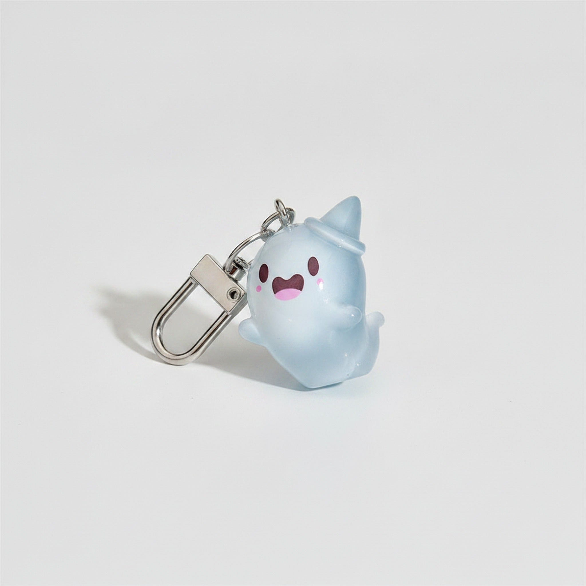 Cute Glow Ghost Bag Charm - Silver 4 – novelty & toys (view 1)