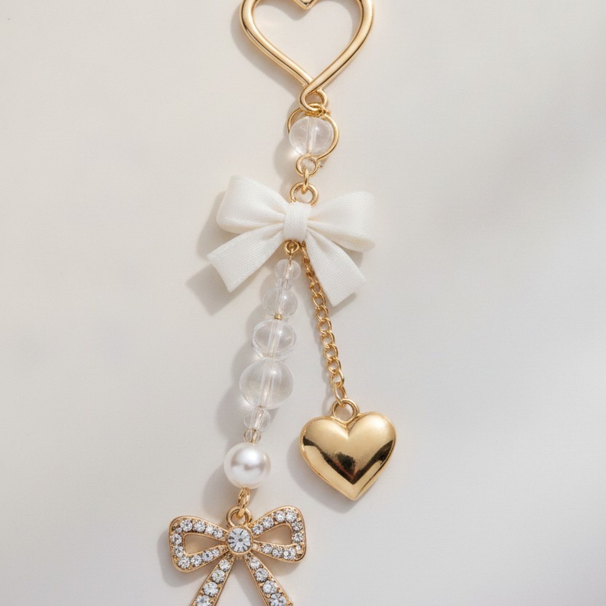 Elegant Pearl Crystal Dangle Bag Charm – jewelry (view 2)