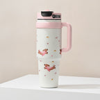 Pink Cherub Angel Bow Insulated Tumbler Cup – novelty & toys (view 1)