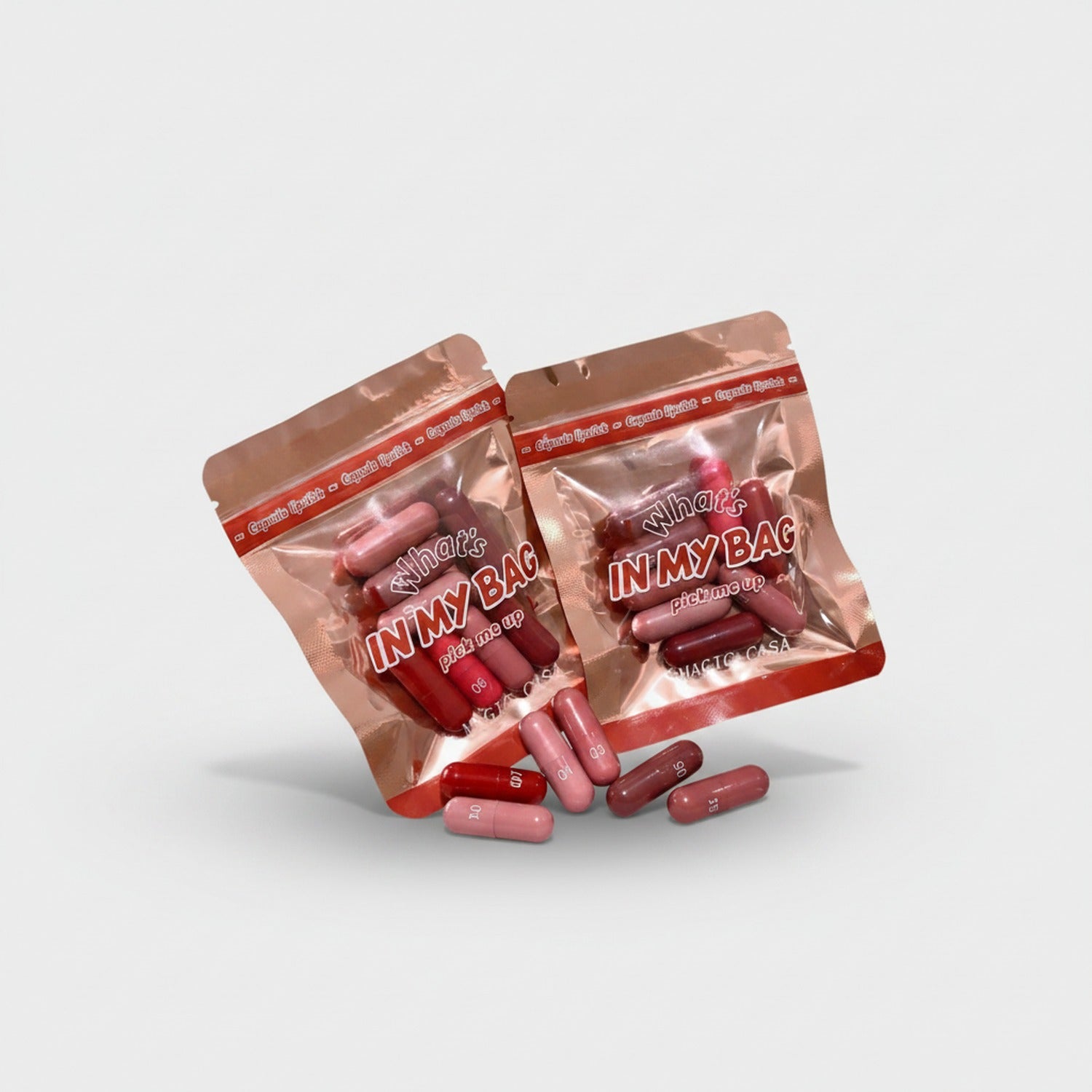 Shimmering Lip Tint Capsule Set Pink