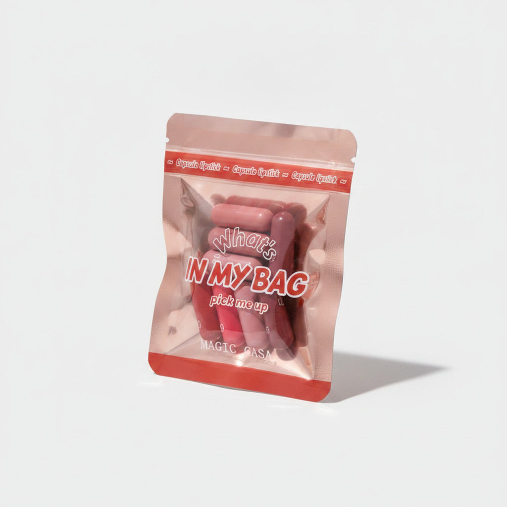Shimmering Lip Tint Capsule Set Pink – Korean beauty tool (view 1)