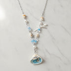 Shell Pearl Beaded Charm Necklace - Necklace 0172