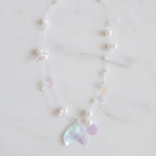 Shell Pearl Beaded Charm Necklace - Necklace 0065
