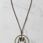 Beaded Pearl Charm Pendant Necklace - Butterfly Tassel