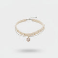 Fur Charm Necklace With Dangling Pendants - Cream Pearl Hexagon – jewelry (view 1)