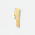 Yellow Heart-Shaped Lip Balm With Chain Keychain – Korean beauty tool (view 1)