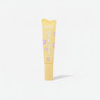 Yellow Lip Balm Tube With Purple Flower Details – Korean beauty tool (view 1)