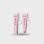 Pink Lip Gloss Tube With Charm Keychain