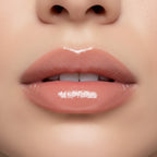 Pink Chain Lip Gloss Keychain Duo