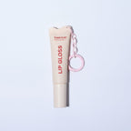 Pink Chain Lip Gloss Keychain Duo – Korean beauty tool (view 1)