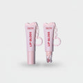 Pink Lip Gloss Tube With Chain Keychain