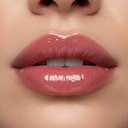 Pink Lip Gloss Tube With Chain Keychain