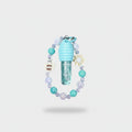 Beaded Lip Gloss Keychain With Flower Charm