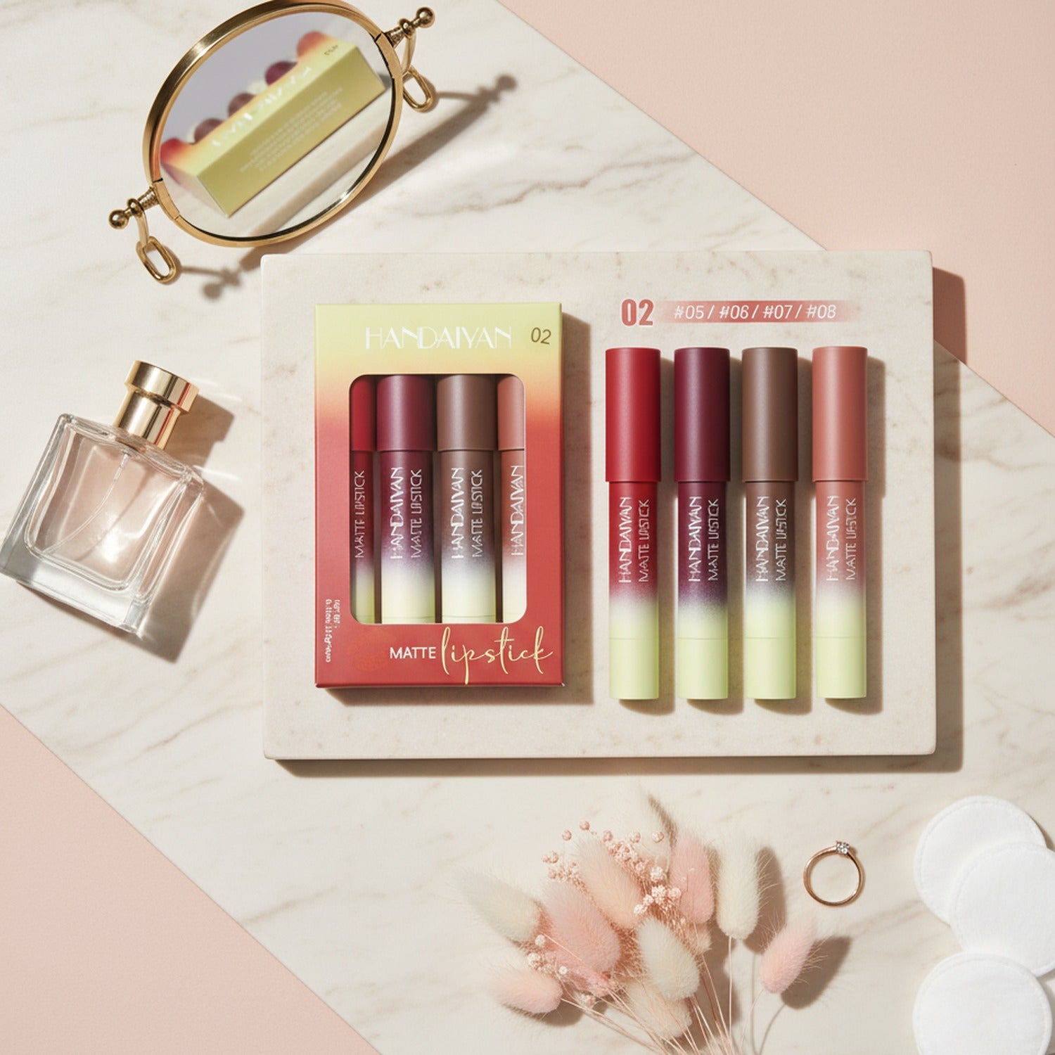 Matte Lipstick Set Ombre Gradient Four-Pack – Korean beauty tool (view 2)
