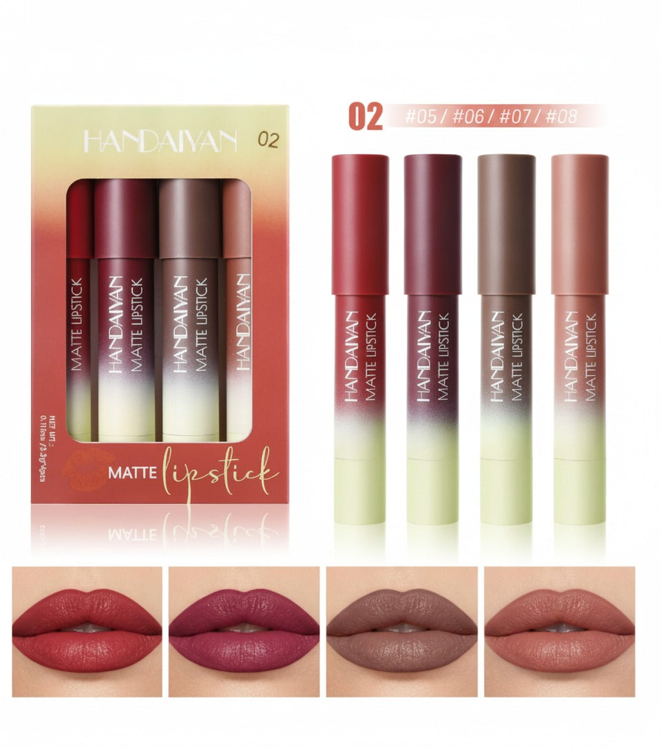 Matte Lipstick Set Ombre Gradient Four-Pack – Korean beauty tool (view 1)
