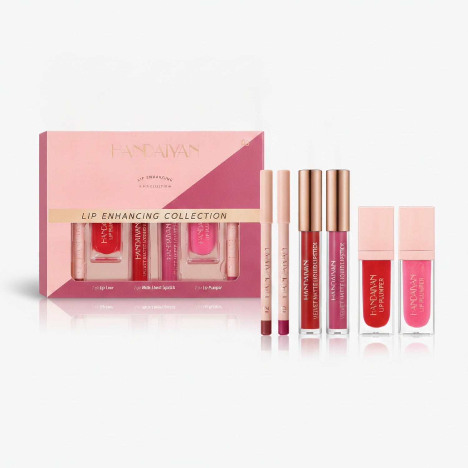 Lip Enhancing Collection Set - Red Pink Shades